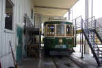 Galveston trolley at yard sm.JPG (91161 bytes)